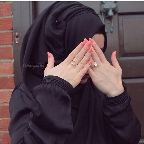 hidden face hijab girl dp