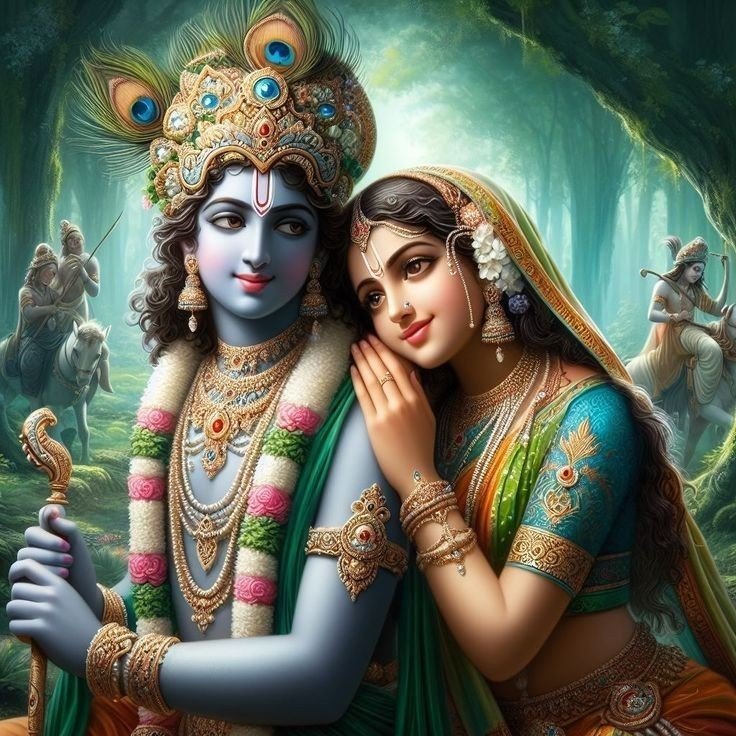 romantic love radha krishna images